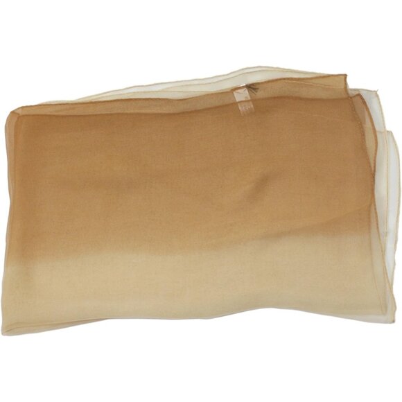 Silk Ombre Lightweight Accent Scarf-Beiges - Picture 3 of 3